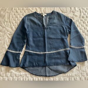 Women's Blue Denim Top